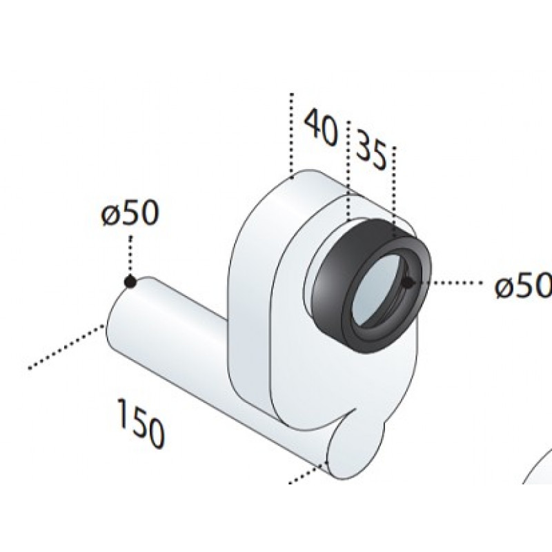 Сифон для уринала OMP 6130.002.8