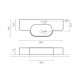Раковина Bathco Madrid Negro 860x350x115 мм 4035/NE
