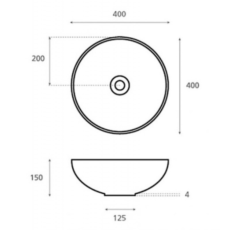 Раковина Bathco Sicilia 400x150 мм 4069