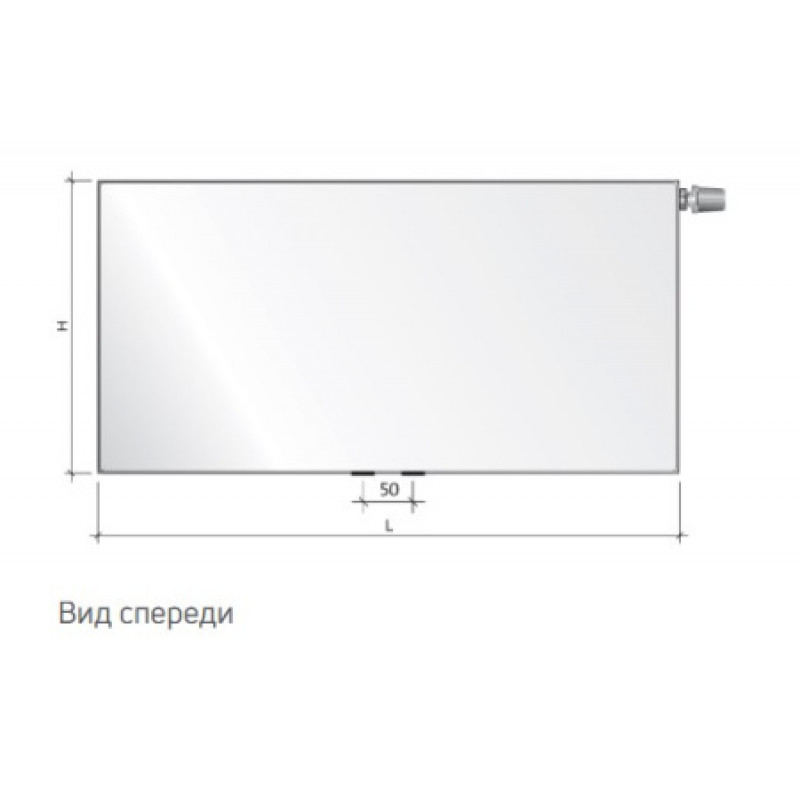 Сталевий радіатор Purmo Plan Ventil Compact M 11 тип 500х1000 мм