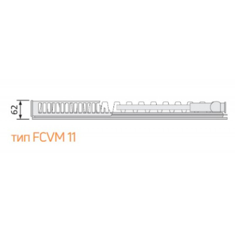 Сталевий радіатор Purmo Plan Ventil Compact M 11 тип 500х1000 мм
