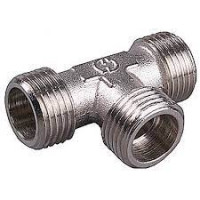 Трійник General Fittings латунний нікельований 3/4" ПНН 270010N050505A
