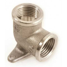 Уголок General Fittings латунный никелированный 1/2"х1/2" ВВ установочный 270023N040400A