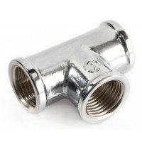 Трійник General Fittings латунний нікельований 3/4" ВВВ 270014N050505A