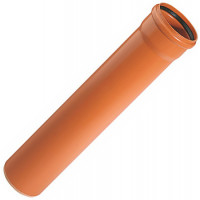 Труба для наружной канализации OSTENDORF ПВХ SN4, 160x4,0 мм, L=1 м 222010