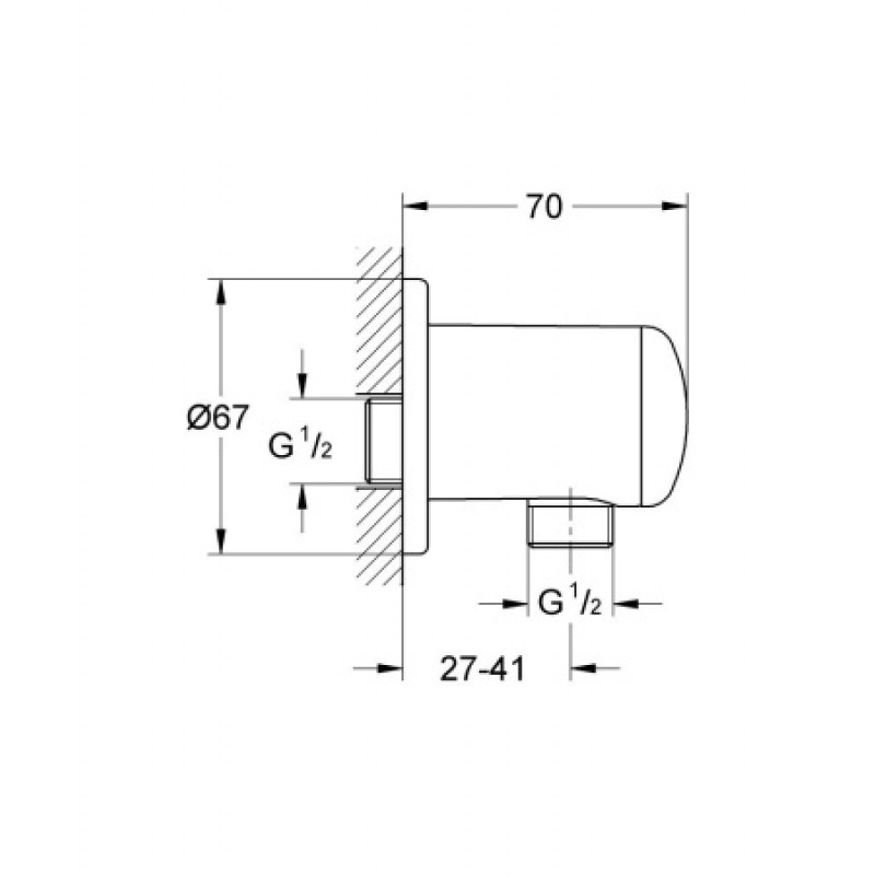 Шланговое подключение Grohe Relexa 28671000