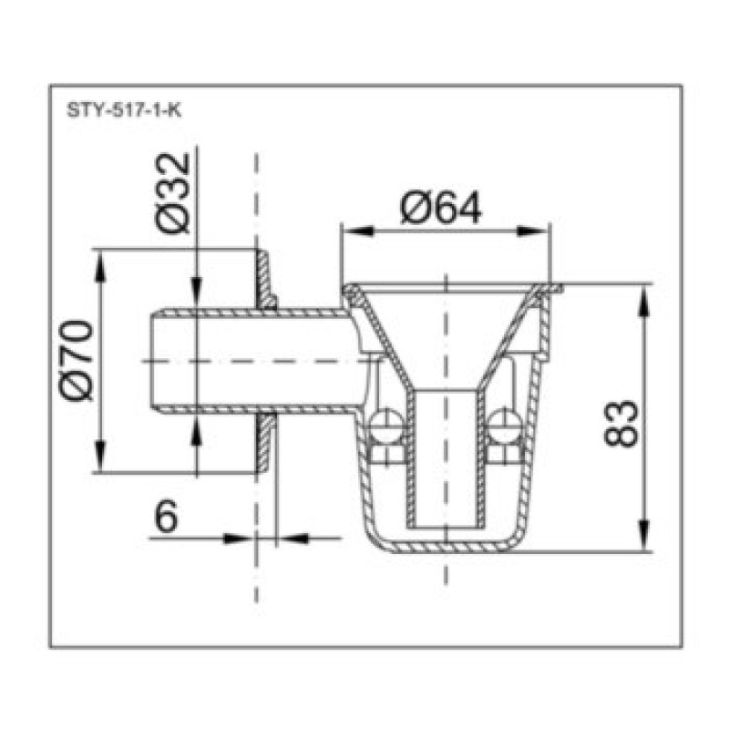 Сифон для бойлера Styron STY-1-K