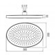 Верхний душ Nobili 300x200 мм AD139/71CR