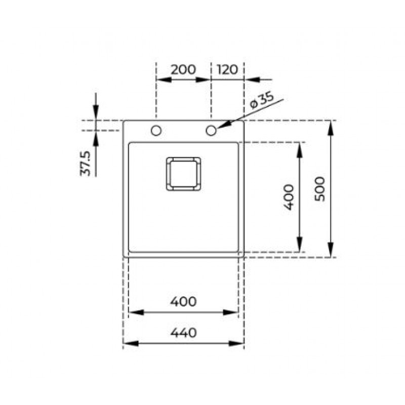 Кухонна мийка Teka Forlinea 400х400 115000019