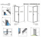 Душевая кабина Radaway NES Black KDJ I 1000х2000 R 10022100-54-01R