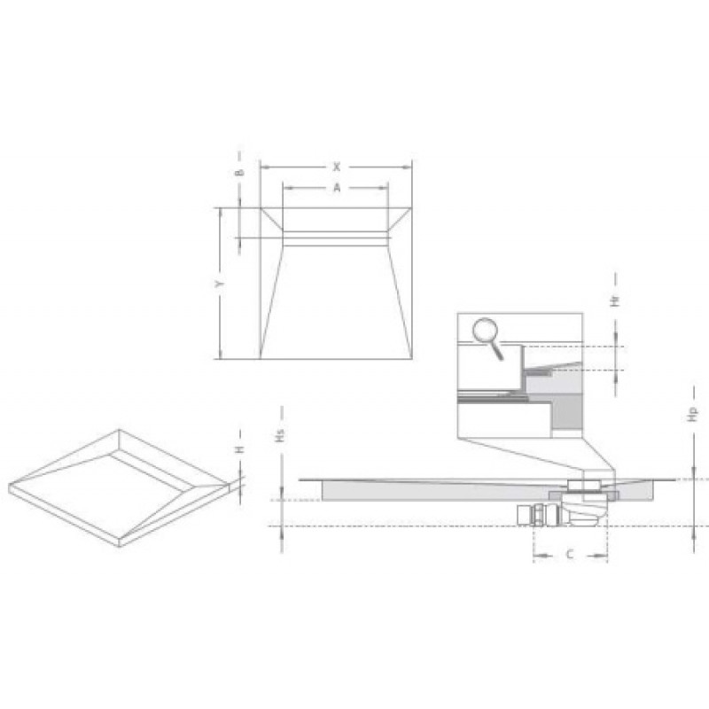 Душевая плита RADAWAY 990х990 5CL1010B