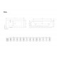 Панель для ванны RADAWAY ТЕА 80 OBB-51-080x056U