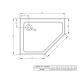 Душевой поддон RADAWAY Doros PT E 1000х900х50 R SDRPT1090-01-64SR