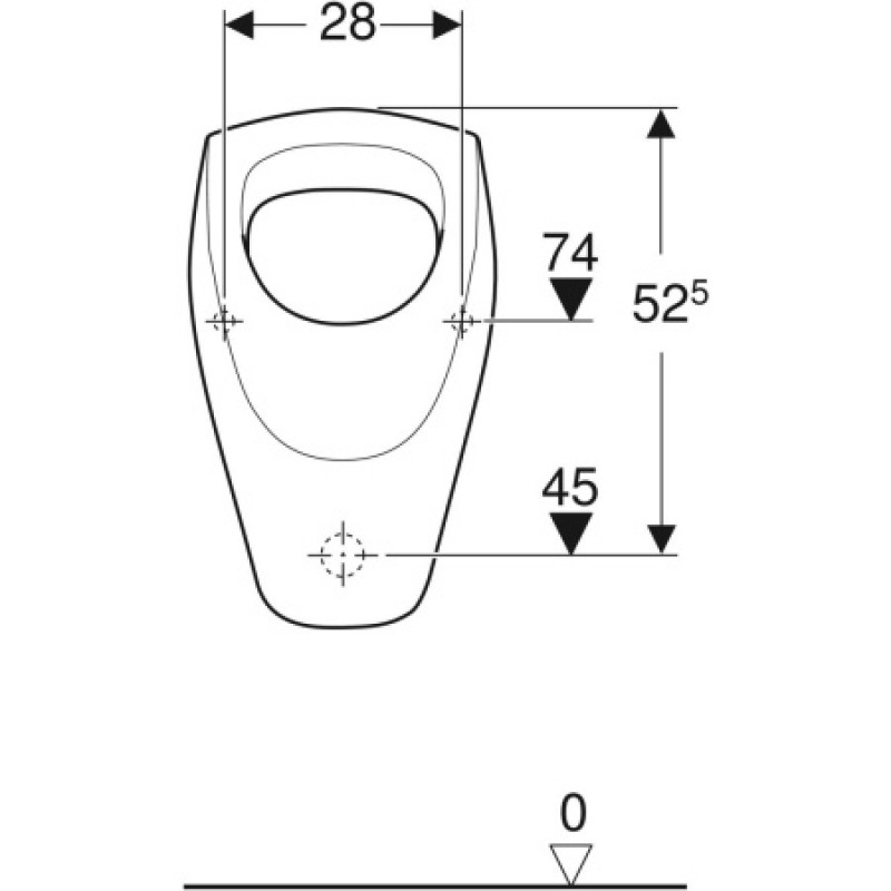 Уринал Geberit Selnova 500.343.01.1