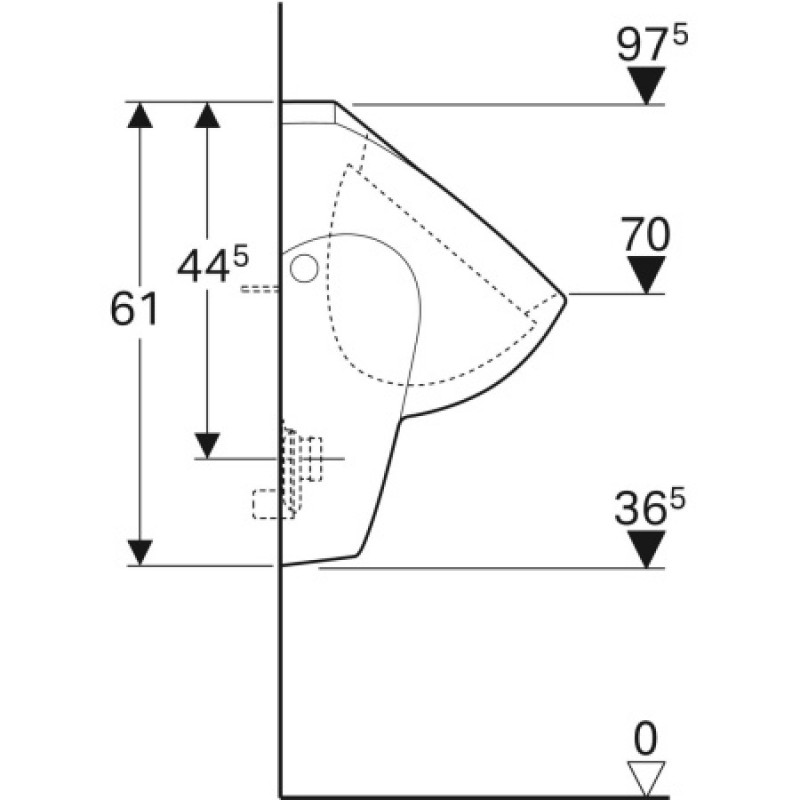 Уринал Geberit Selnova 500.343.01.1