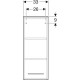 Пенал Geberit Selnova Square 850х330 501.276.00.1