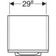 Пенал Geberit Selnova Square 850х330 501.276.00.1