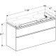Тумба під умивальник Geberit Smyle Square 1200х480