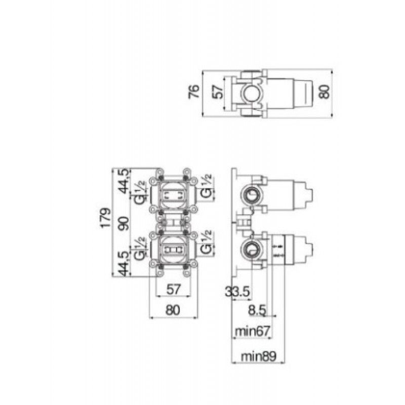 Встроенная часть смесителя Nobili WE81102