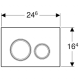 Клавиша смыва Geberit Sigma 21 115.884.JM.1