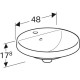 Раковина Geberit VariForm 480 мм 500.705.01.2