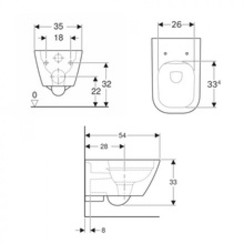 Унитаз подвесной Geberit Smyle 500.208.01.1