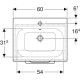 Комплект (тумба+раковина) Geberit Selnova Square 600х480 501.255.00.1