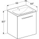 Комплект (тумба+раковина) Geberit Selnova Square 600х480 501.255.00.1