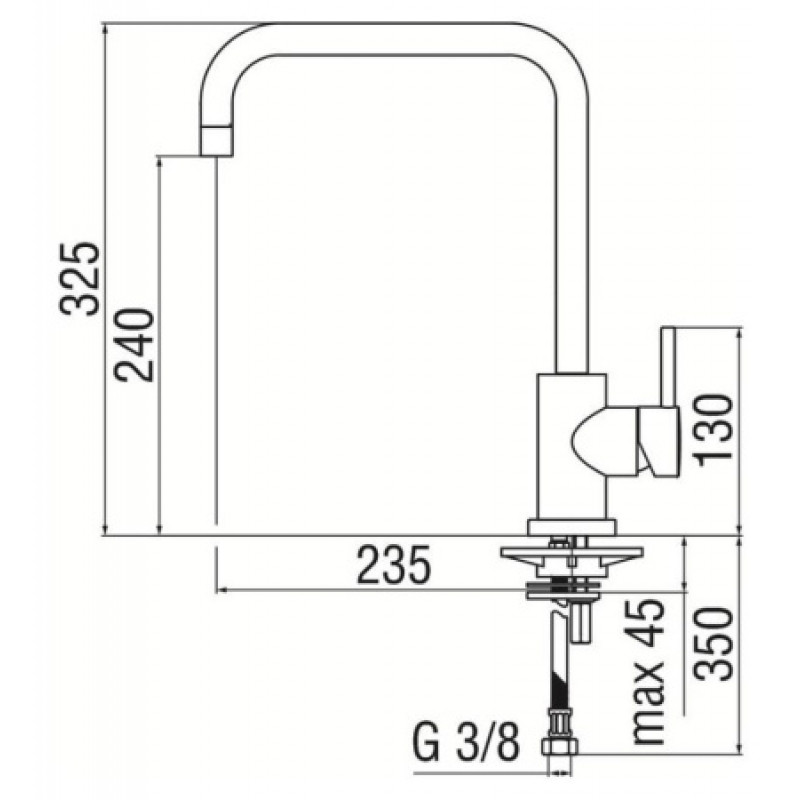Смеситель для кухни Nobili OZ T7 OZ134/T7CR