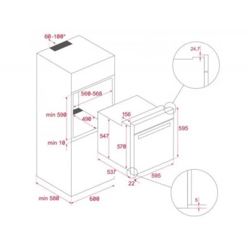 Духовой шкаф Teka HSB 610 HydroClean ECO 41560112