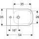 Біде підвісне Geberit Smyle Square 500.209.01.1