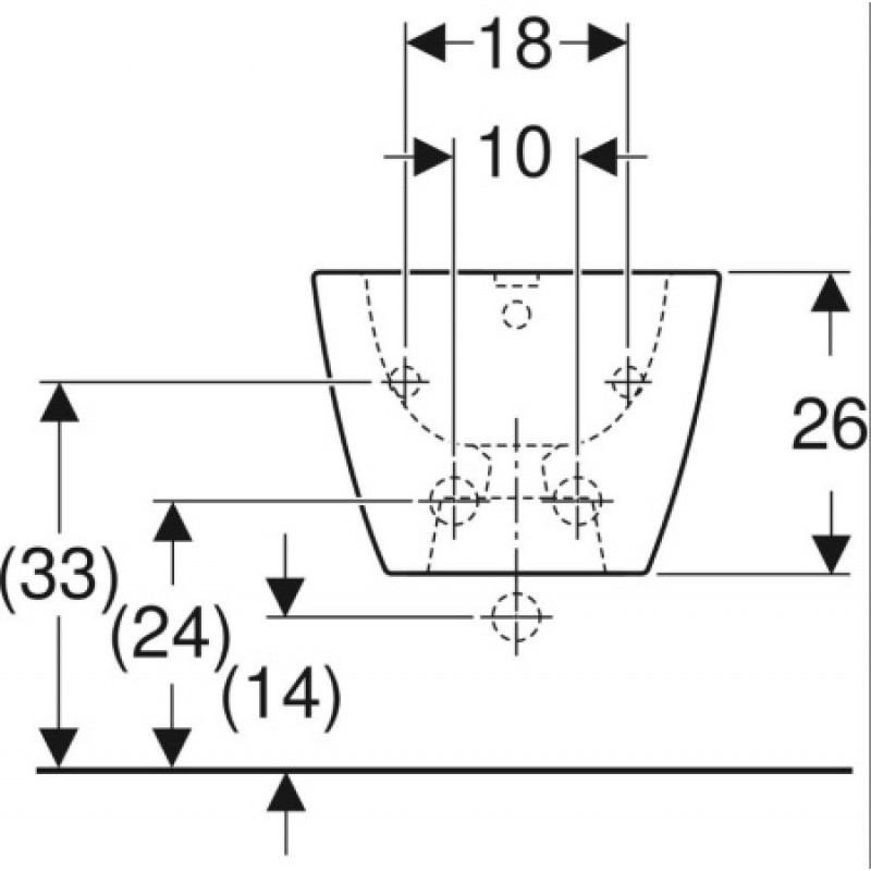 Біде підвісне Geberit Smyle Square 500.209.01.1