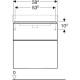 Тумба под умывальник Geberit Smyle Square 600х480 500.352.00.1