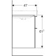 Тумба под умывальник Geberit Smyle Square 600х480 500.352.00.1