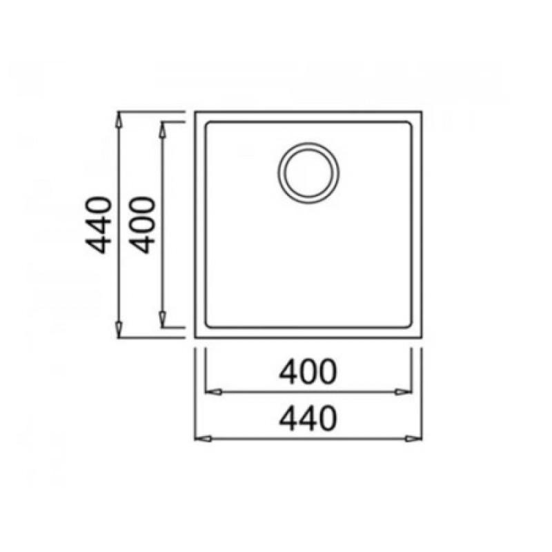 Кухонная мойка Teka Tegranit Plus 400х400 115230025
