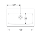 Раковина Geberit iCon 750х485 мм 124078000