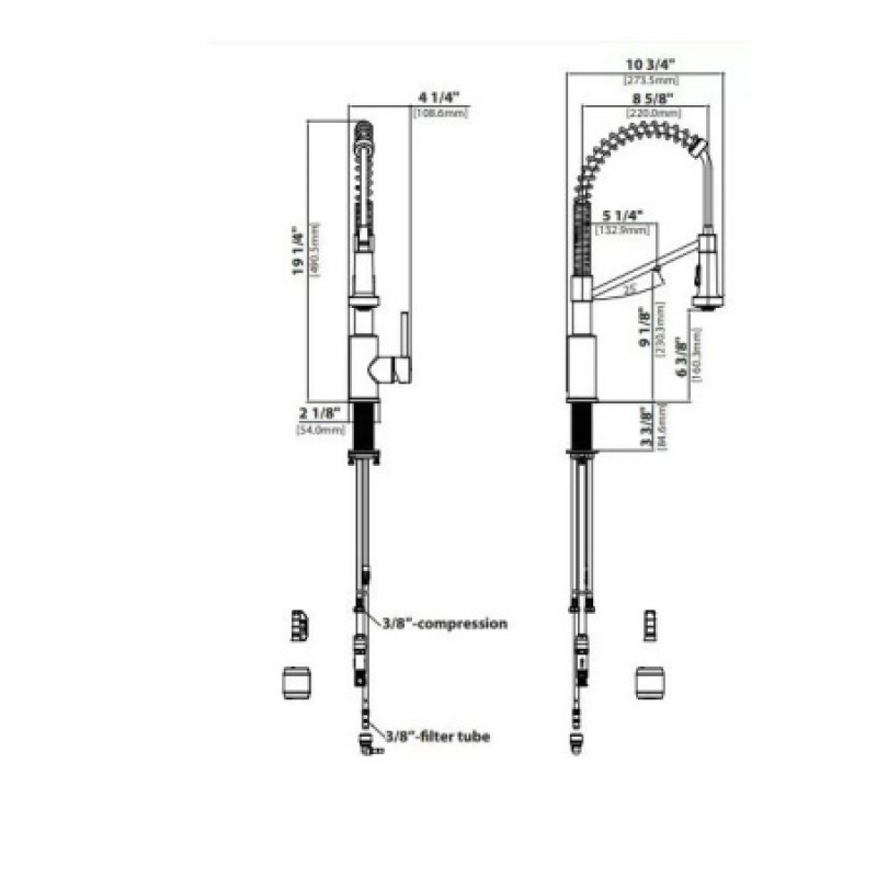 Смеситель для кухни Kraus Boldeni KFF-1610SFS