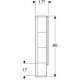 Шкафчик-зеркало Geberit Selnova Square 588х850х175 мм 501.264.00.1