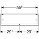 Шкафчик-зеркало Geberit Selnova Square 588х850х175 мм 501.264.00.1
