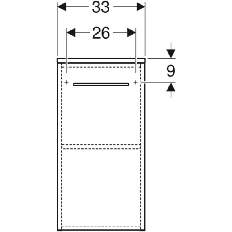 Пенал Geberit Selnova Square 330х297 мм 501.274.00.1