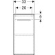 Пенал Geberit Selnova Square 330х297 мм 501.274.00.1