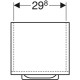 Пенал Geberit Selnova Square 330х297 мм 501.274.00.1