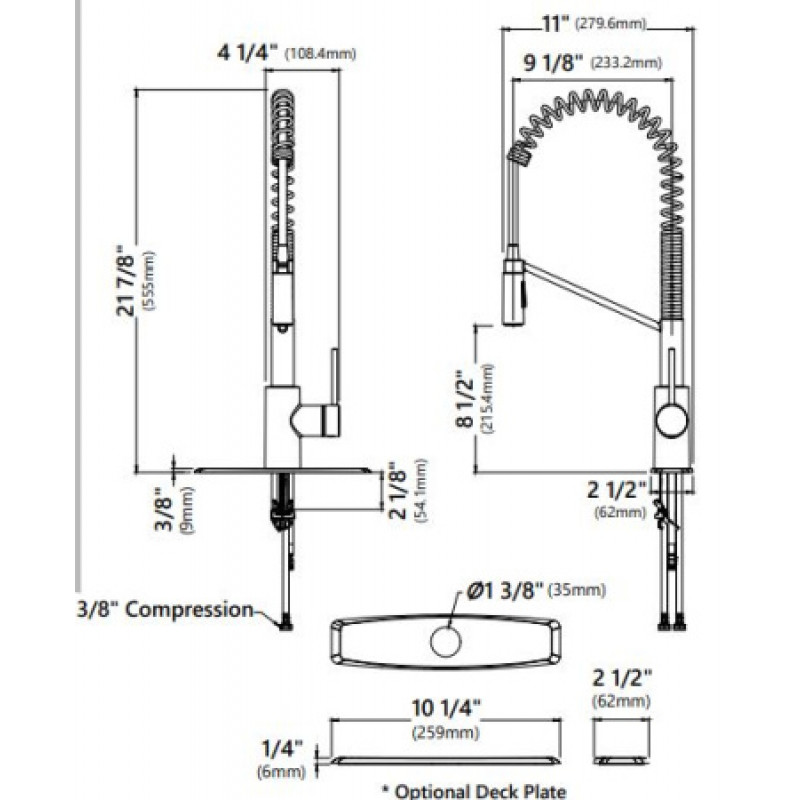 Смеситель для кухни Kraus KPF-2631SFACB