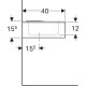 Раковина для дітей Geberit Bambini 600x400 мм 326060000