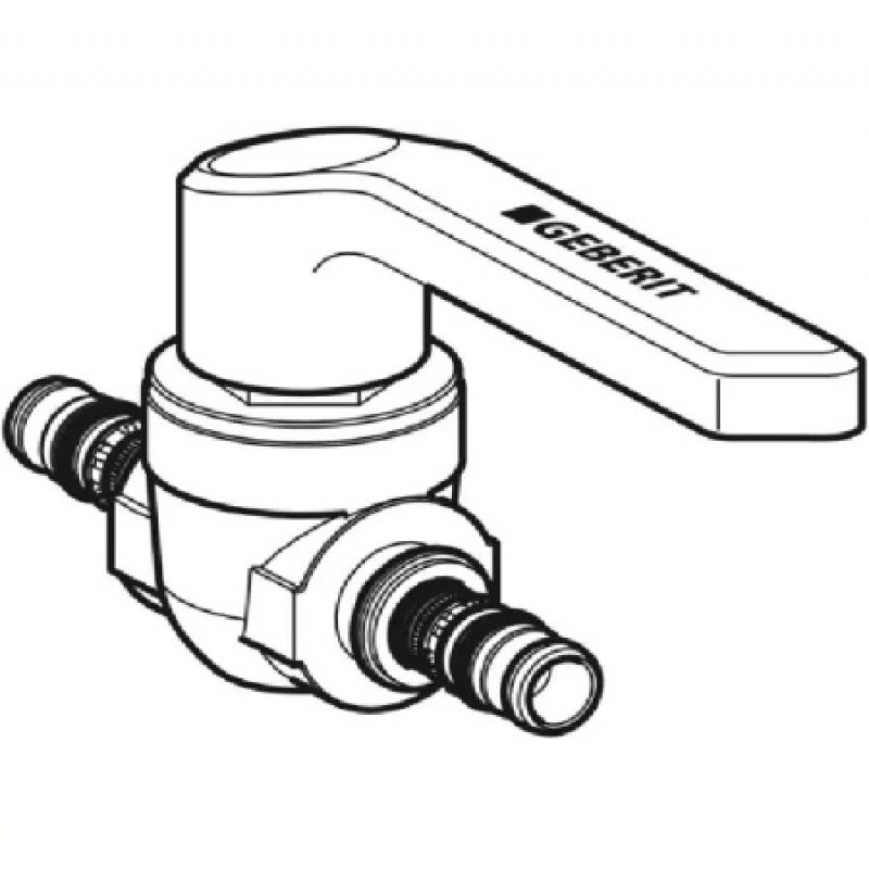 Кран шаровый Geberit Mepla 20 мм 602.020.00.2