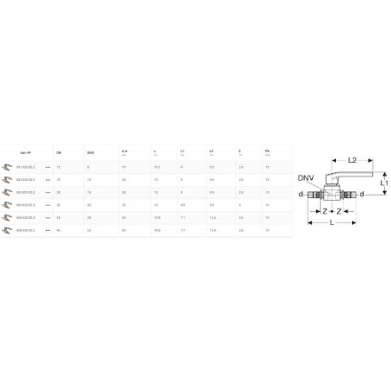 Кран шаровый Geberit Mepla 50 мм 606.020.00.2