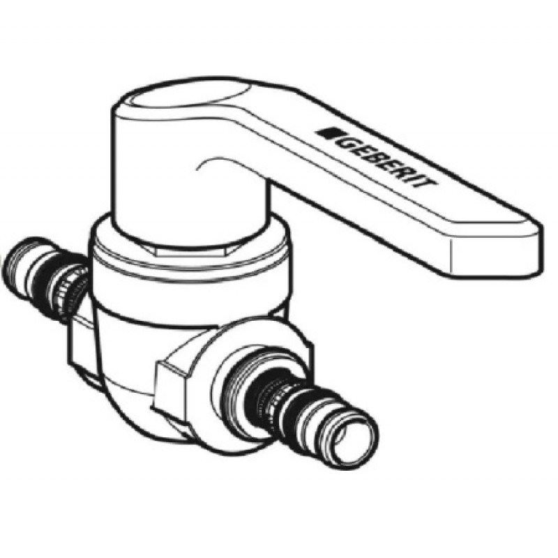 Кран шаровый Geberit Mepla 26 мм 613.061.00.2