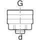 Колено Geberit Mepla 45° PVDF 63 627.245.00.5