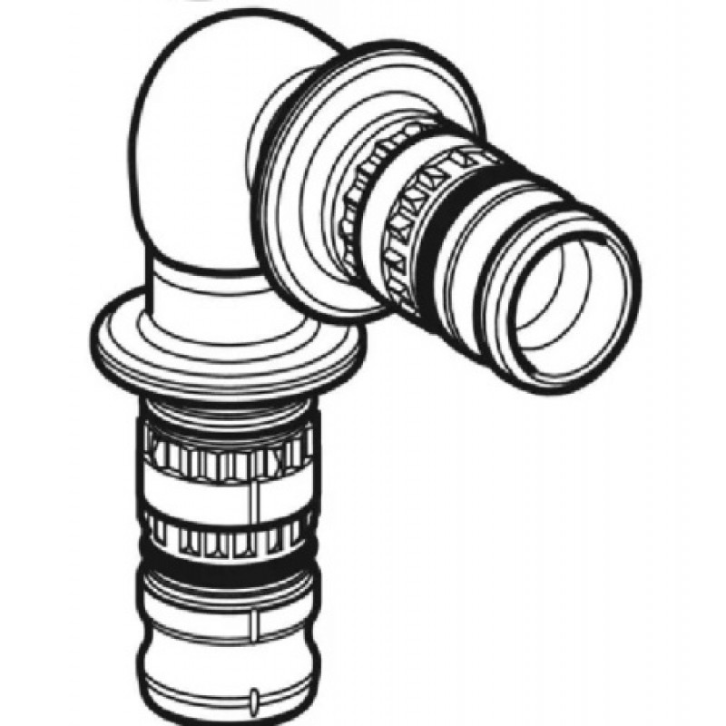 Колено Geberit Mepla PVDF 40 625.271.00.5