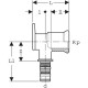 Колено настенное Geberit Mepla 16-1/2 L=7.8см 611.296.00.5